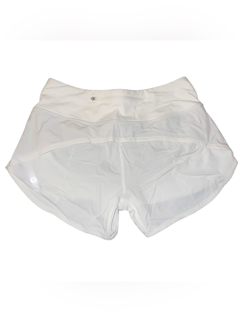 EUC Lululemon Speed Up Shorts White 6 Athletic Shorts Running Athleisure - Picture 2 of 3
